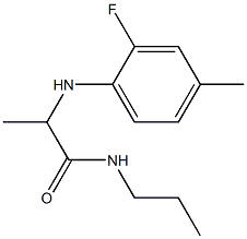 2-[(2-fluoro-4-methylphenyl)amino]-N-propylpropanamide Structure