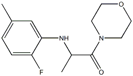 2-[(2-fluoro-5-methylphenyl)amino]-1-(morpholin-4-yl)propan-1-one Structure