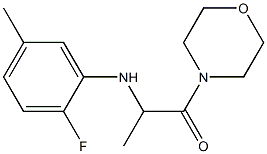  2-[(2-fluoro-5-methylphenyl)amino]-1-(morpholin-4-yl)propan-1-one