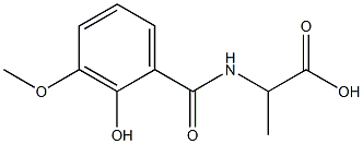 2-[(2-hydroxy-3-methoxybenzoyl)amino]propanoic acid