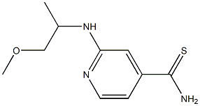 2-[(2-methoxy-1-methylethyl)amino]pyridine-4-carbothioamide Struktur