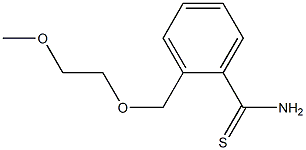 2-[(2-methoxyethoxy)methyl]benzenecarbothioamide Struktur