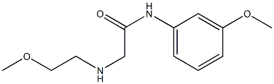 2-[(2-methoxyethyl)amino]-N-(3-methoxyphenyl)acetamide Structure