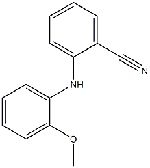 2-[(2-methoxyphenyl)amino]benzonitrile Structure