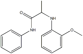 2-[(2-methoxyphenyl)amino]-N-phenylpropanamide Struktur