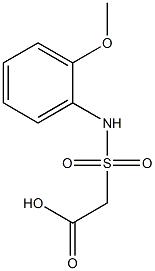 2-[(2-methoxyphenyl)sulfamoyl]acetic acid,,结构式