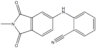 2-[(2-methyl-1,3-dioxo-2,3-dihydro-1H-isoindol-5-yl)amino]benzonitrile Struktur