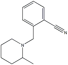 2-[(2-methylpiperidin-1-yl)methyl]benzonitrile 化学構造式