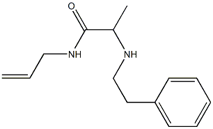 2-[(2-phenylethyl)amino]-N-(prop-2-en-1-yl)propanamide 结构式