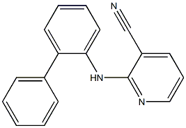 2-[(2-phenylphenyl)amino]pyridine-3-carbonitrile Struktur