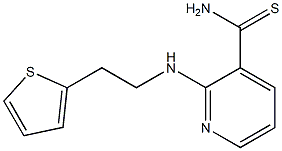 2-[(2-thien-2-ylethyl)amino]pyridine-3-carbothioamide 化学構造式