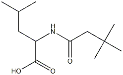 2-[(3,3-dimethylbutanoyl)amino]-4-methylpentanoic acid Structure