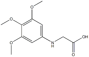 2-[(3,4,5-trimethoxyphenyl)amino]acetic acid Structure