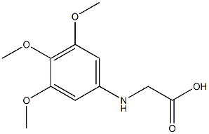 2-[(3,4,5-trimethoxyphenyl)amino]acetic acid 结构式