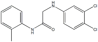 2-[(3,4-dichlorophenyl)amino]-N-(2-methylphenyl)acetamide Structure