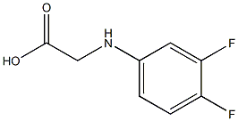 2-[(3,4-difluorophenyl)amino]acetic acid,,结构式