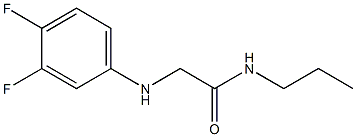 2-[(3,4-difluorophenyl)amino]-N-propylacetamide Struktur