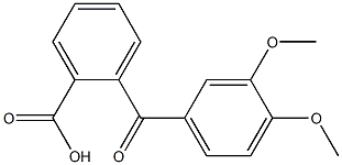 2-[(3,4-dimethoxyphenyl)carbonyl]benzoic acid Structure