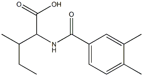 2-[(3,4-dimethylphenyl)formamido]-3-methylpentanoic acid