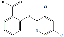 2-[(3,5-dichloropyridin-2-yl)sulfanyl]benzoic acid 化学構造式