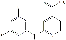 2-[(3,5-difluorophenyl)amino]pyridine-4-carbothioamide|