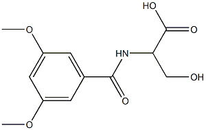 2-[(3,5-dimethoxybenzoyl)amino]-3-hydroxypropanoic acid