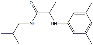 2-[(3,5-dimethylphenyl)amino]-N-(2-methylpropyl)propanamide,,结构式