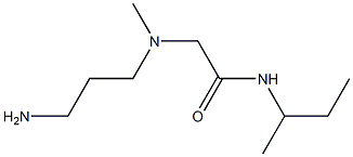 2-[(3-aminopropyl)(methyl)amino]-N-(butan-2-yl)acetamide Structure