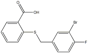2-[(3-bromo-4-fluorobenzyl)thio]benzoic acid