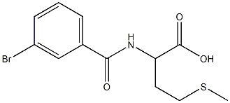 2-[(3-bromobenzoyl)amino]-4-(methylthio)butanoic acid Structure