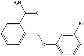 2-[(3-bromophenoxy)methyl]benzamide,,结构式