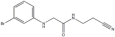  2-[(3-bromophenyl)amino]-N-(2-cyanoethyl)acetamide