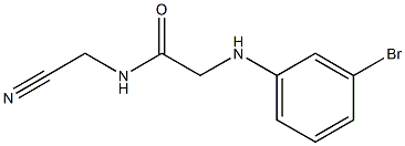 2-[(3-bromophenyl)amino]-N-(cyanomethyl)acetamide Struktur