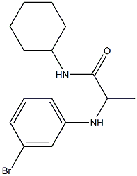 2-[(3-bromophenyl)amino]-N-cyclohexylpropanamide Structure