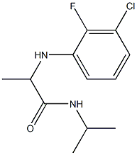 2-[(3-chloro-2-fluorophenyl)amino]-N-(propan-2-yl)propanamide Struktur
