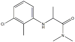 2-[(3-chloro-2-methylphenyl)amino]-N,N-dimethylpropanamide Structure