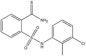 2-[(3-chloro-2-methylphenyl)sulfamoyl]benzene-1-carbothioamide