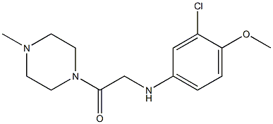 2-[(3-chloro-4-methoxyphenyl)amino]-1-(4-methylpiperazin-1-yl)ethan-1-one Structure