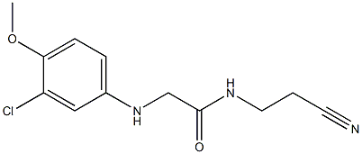 2-[(3-chloro-4-methoxyphenyl)amino]-N-(2-cyanoethyl)acetamide