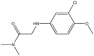  2-[(3-chloro-4-methoxyphenyl)amino]-N,N-dimethylacetamide