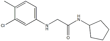 2-[(3-chloro-4-methylphenyl)amino]-N-cyclopentylacetamide Structure