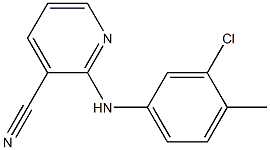 2-[(3-chloro-4-methylphenyl)amino]pyridine-3-carbonitrile Structure