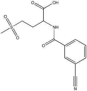 2-[(3-cyanophenyl)formamido]-4-methanesulfonylbutanoic acid