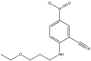 2-[(3-ethoxypropyl)amino]-5-nitrobenzonitrile Struktur