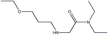 2-[(3-ethoxypropyl)amino]-N,N-diethylacetamide Struktur