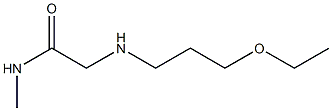 2-[(3-ethoxypropyl)amino]-N-methylacetamide Structure