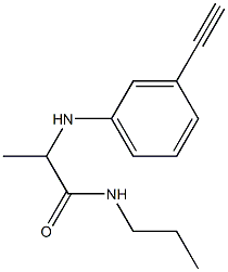 2-[(3-ethynylphenyl)amino]-N-propylpropanamide Structure