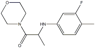 2-[(3-fluoro-4-methylphenyl)amino]-1-(morpholin-4-yl)propan-1-one Structure