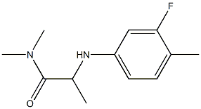 2-[(3-fluoro-4-methylphenyl)amino]-N,N-dimethylpropanamide