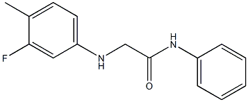 2-[(3-fluoro-4-methylphenyl)amino]-N-phenylacetamide